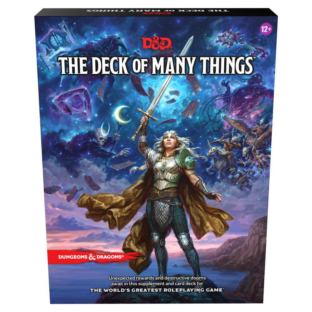 Dungeons & Dragons: The Deck of Many Things Black Stitched Playmat (Alternate Cover)