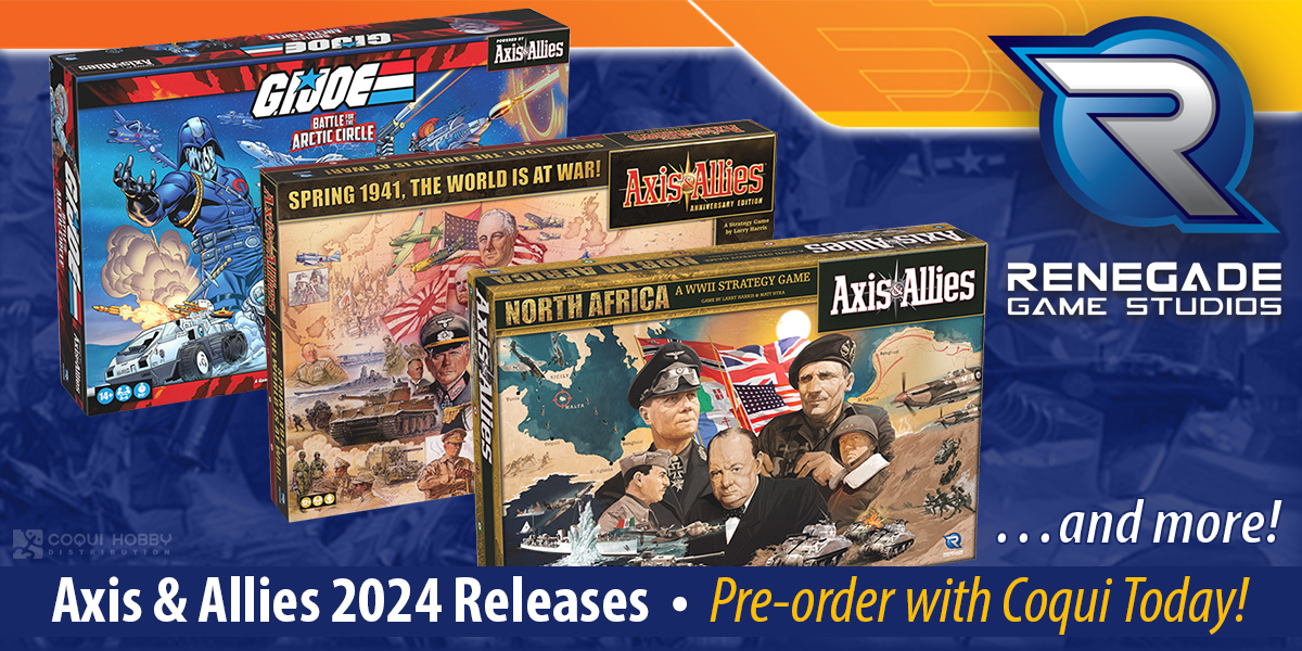 Axis & Allies 2024 Releases — Renegade Game Studios • Coqui Hobby
