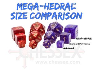 Mega-hedrals size comparison