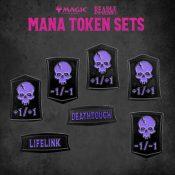 MTG Mana Token Set — Black counters