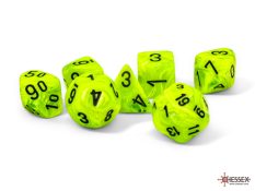 7-Die Set Mega-Hedrals Vortex: Bright Green/Black