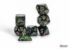 7-Die Set Mega-hedrals Scarab: Jade/Gold