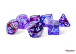 7-Die Set Mega-hedrals Nebula Luminary: Nocturnal/Blue