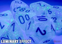 7-Die Set Mega-hedrals Borealis Luminary: Icicle/Light Blue: Luminary Effect