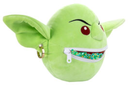 Dice Bag: Plush Pathfinder Goblin, dice in mouth
