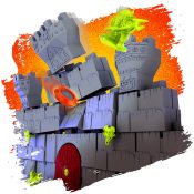 Crossbows & Catapults: Fortress War toppling castle