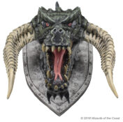 Black Dragon Trophy Plaque, front